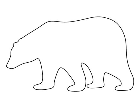 Polar Bear Printable Template
